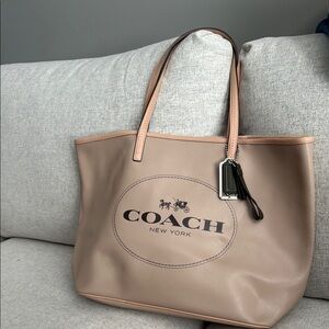Coach New York Tan Tote Bag